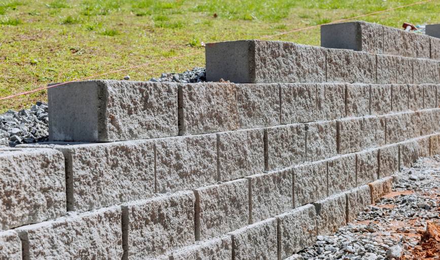 Retaining Wall Installation